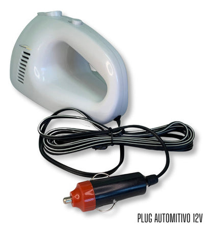 Aspirador De Pó Automotivo Para Limpeza Portátil Code 60w Cor Branco/preto 12v