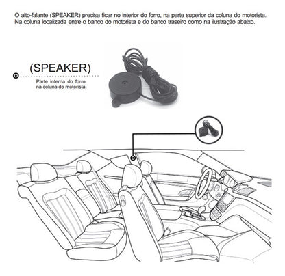 Sensor Estacionamento Buzzer Tech One Cores - Cinza-escuro