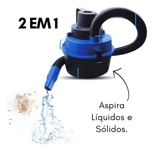 ASPIRADOR DE PO E LIQUIDO AUTOMOTIVO 12V 90W MARCA TECH ONE