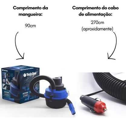 ASPIRADOR DE PO E LIQUIDO AUTOMOTIVO 12V 90W MARCA TECH ONE